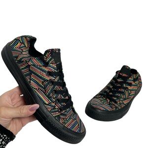 Converse Women's All Star Chuck Taylor Neon Scratch Black Sneakers Size 7